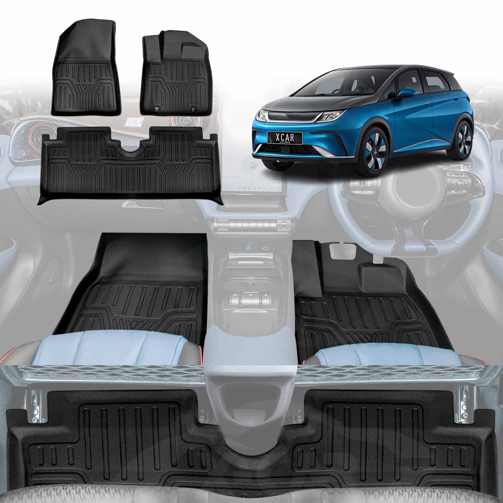 3D Floor Mats for BYD Dolphin 2023-2025 All-Weather Car Liners - Image 11
