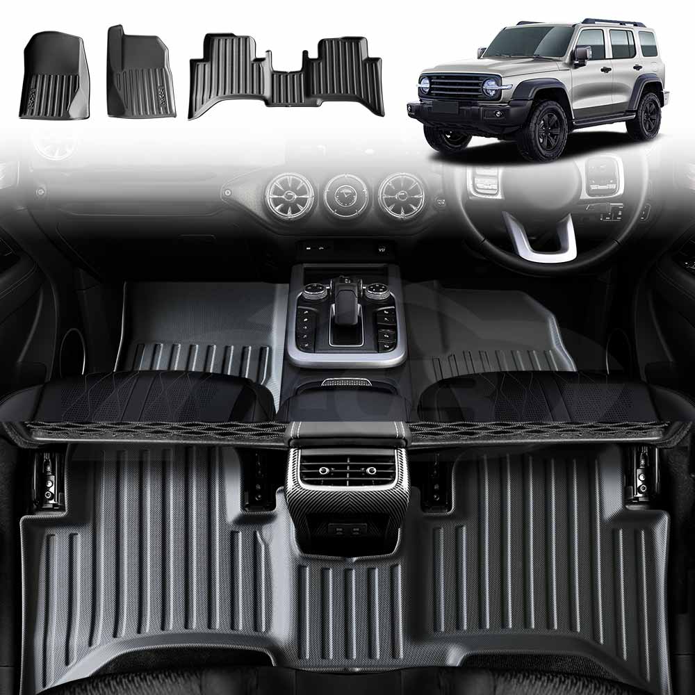 3D Car Floor Mats for GWM Tank 300 2023-Onwards All-Weather Liners