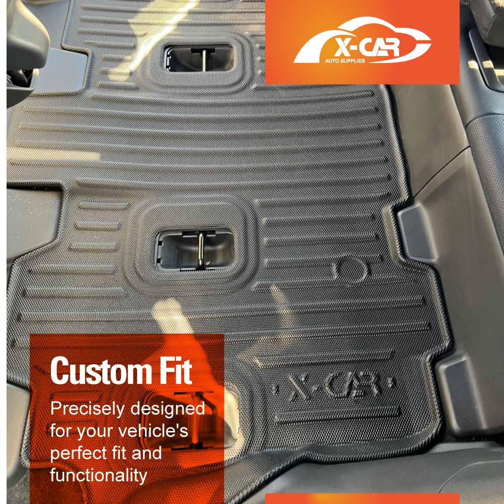 3D Floor Mats for Toyota Prado 250 Series 7-Seater 2024-Onwards All-Weather Car Liners - Image 15