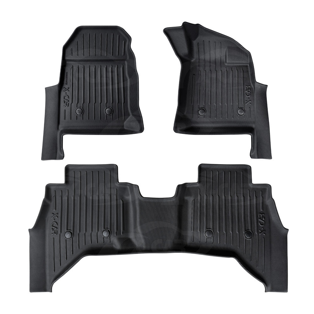 3D Car Mats for Mazda BT-50 BT50 Dual Cab 2020-Onwards TF Series All-Weather Floor Liners - Image 13