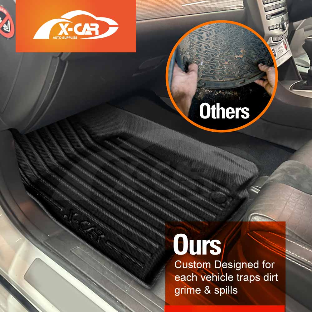 3D Floor Mats for Ford Falcon Ute FG 2008-2016 All-Weather Car Liners - Image 3
