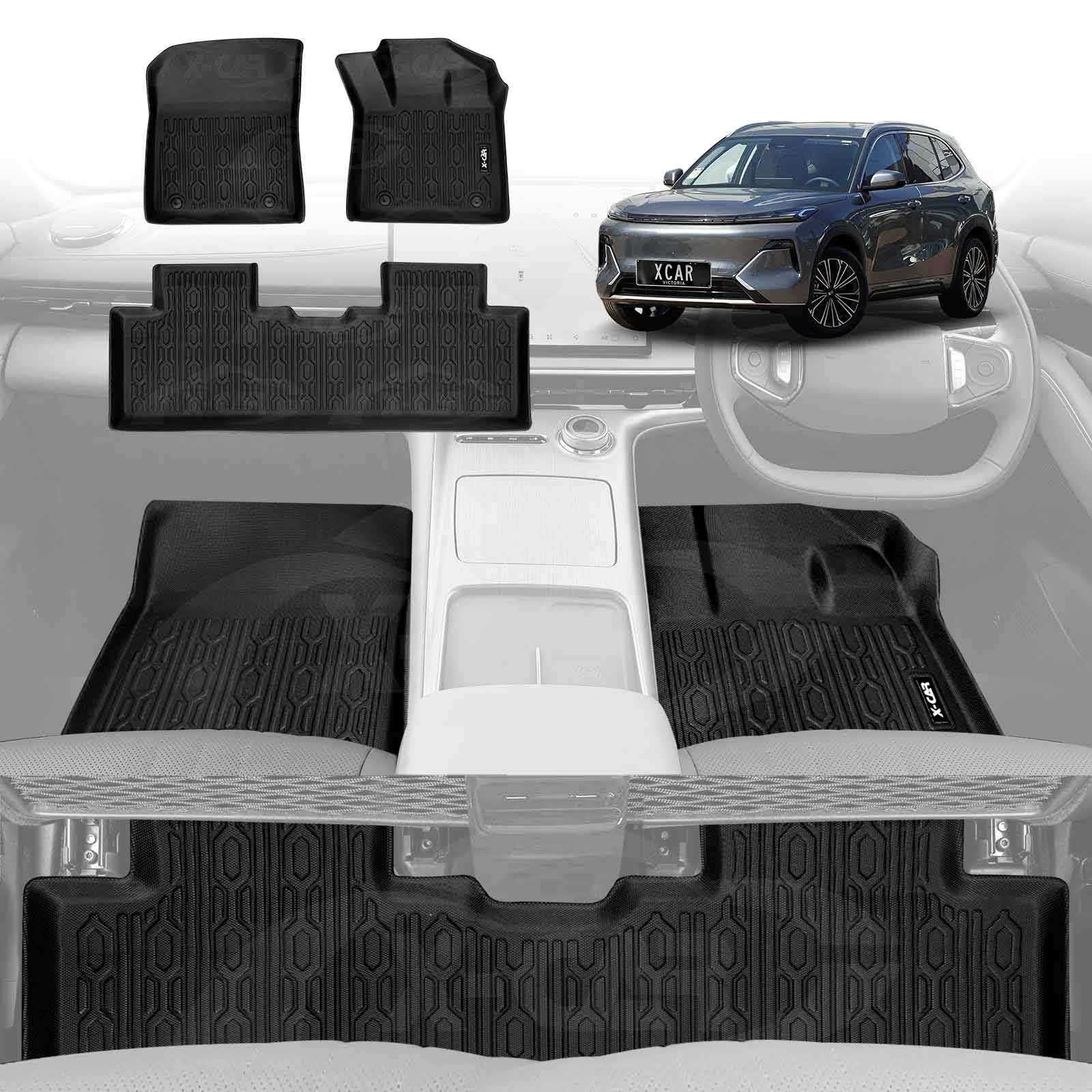 3D Floor Mats for Geely Starray EM-i 2025-Onwards All Weather Car Liners