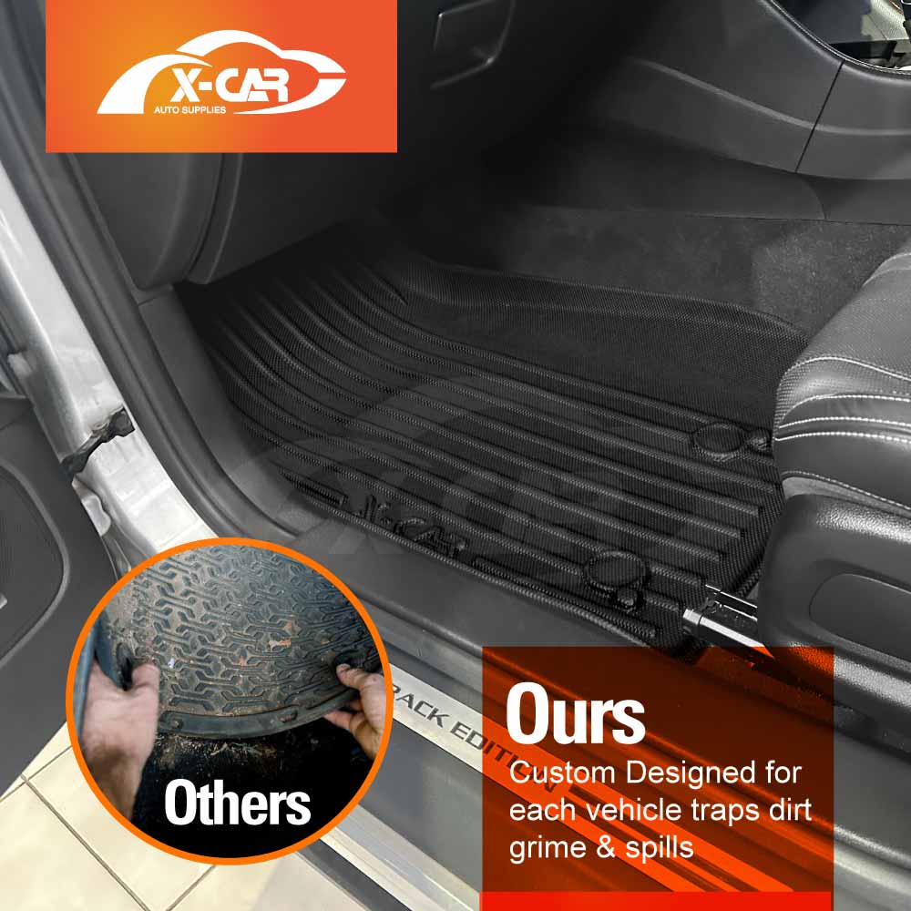 3D Floor Mats for Holden Commodore VF Series Sedan & Wagon 2013-2017 All-Weather Car Liners - Image 3