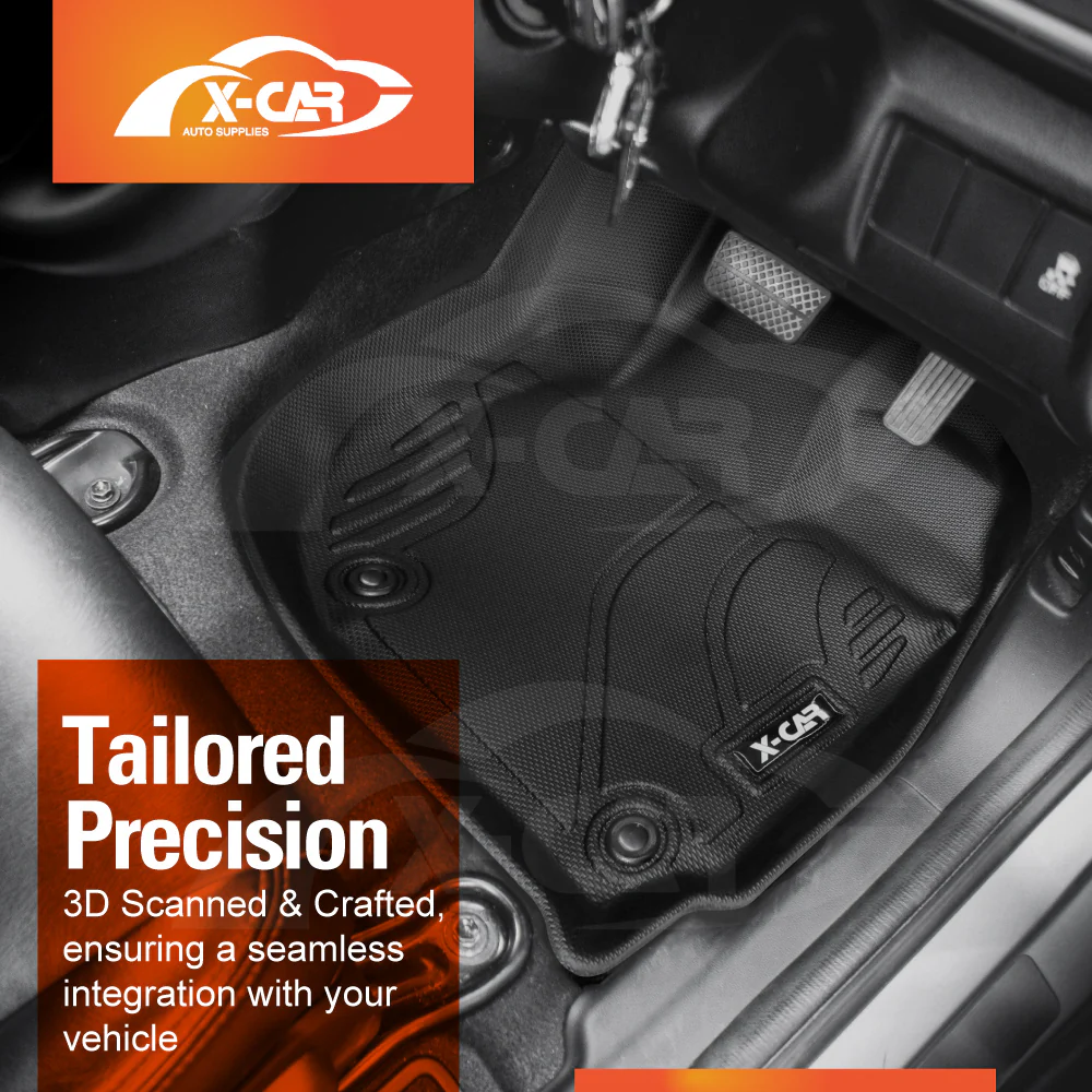 3D Floor Mats for Honda City Auto 2014-2020 All-Weather Car Liners - Image 2