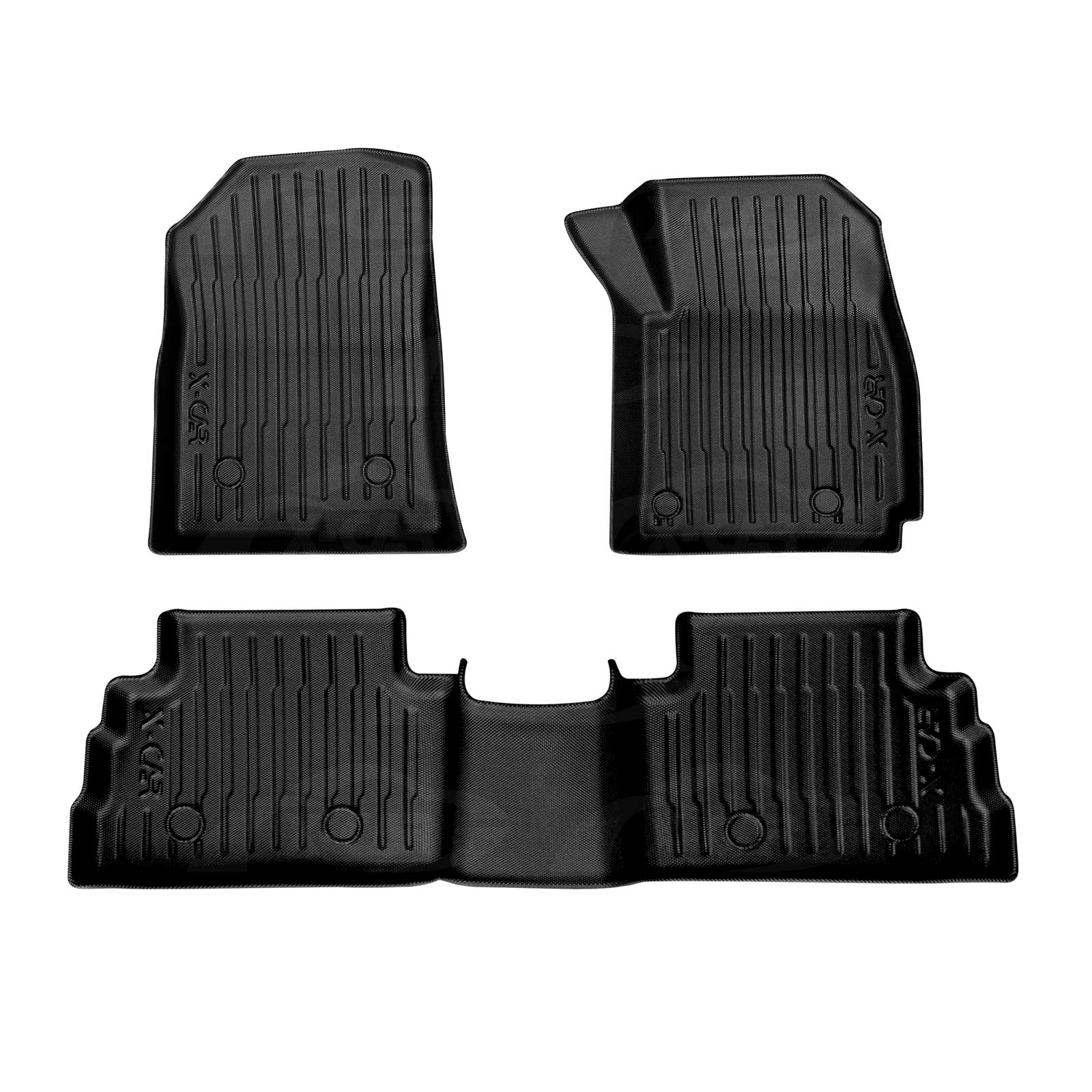3D Floor Mats for Hyundai Kona Petrol 2017-2023 All-Weather Car Liners - Image 11