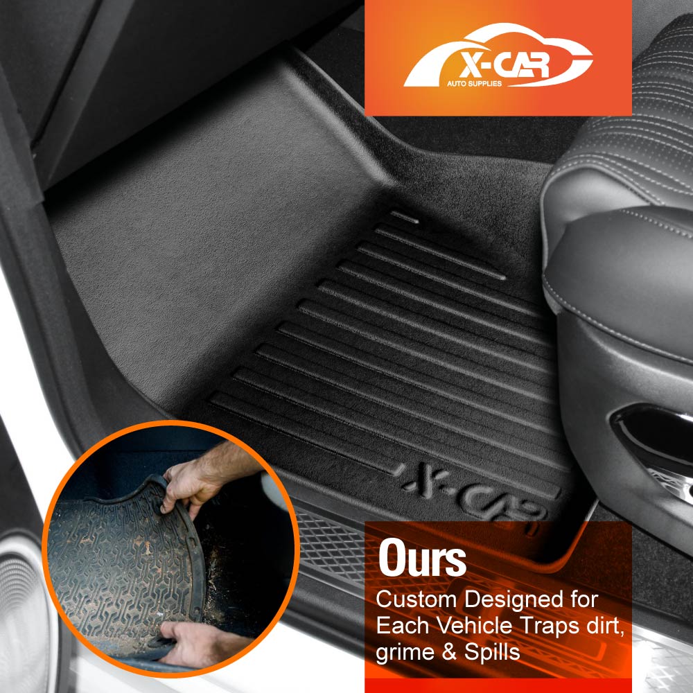 3D Floor Mats for JAC T9 Dual Cab 2024-Onwards All-Weather Car Liners - Image 2