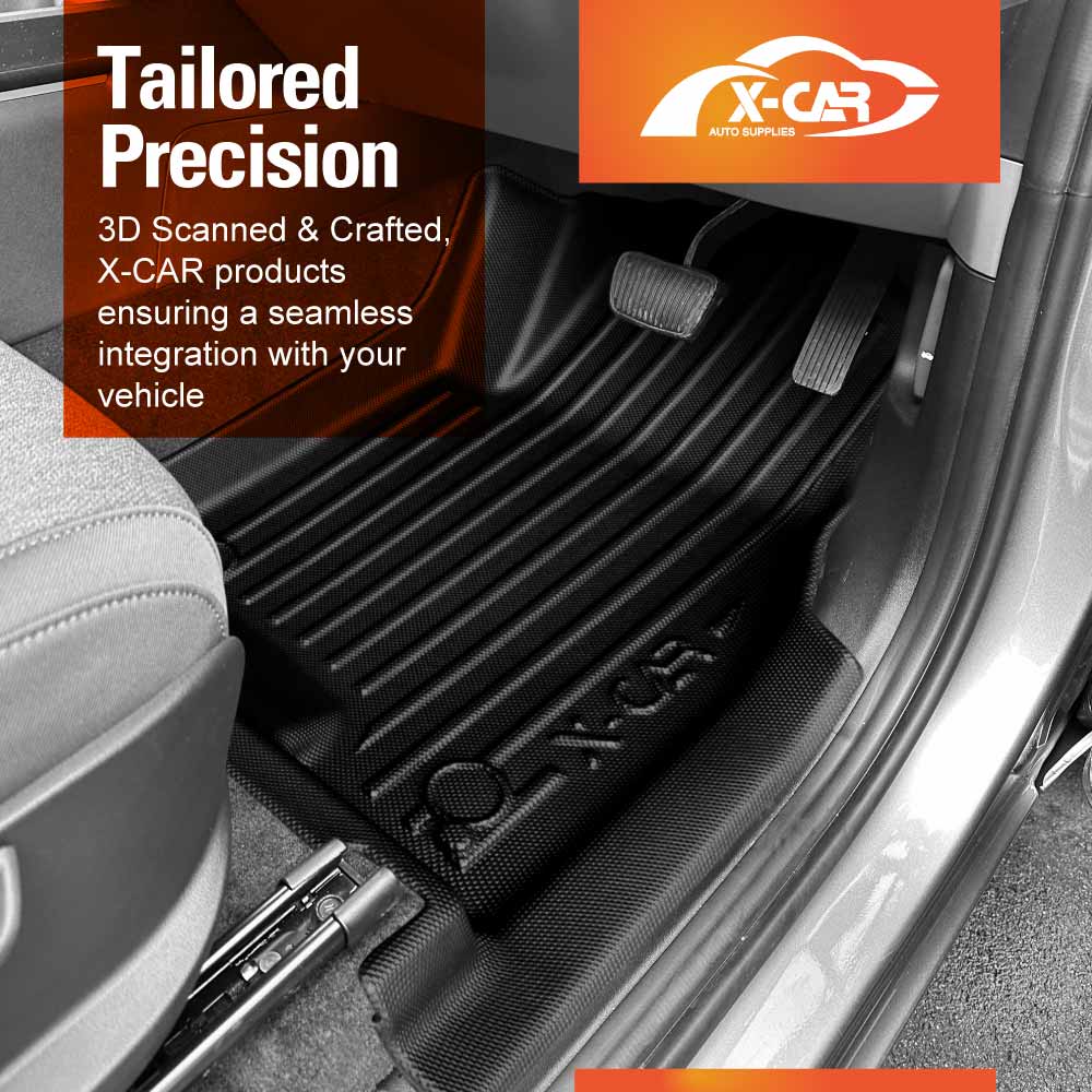 3D Floor Mats for Kia Tasman 2025-Onwards All-Weather Car Liners - Image 2
