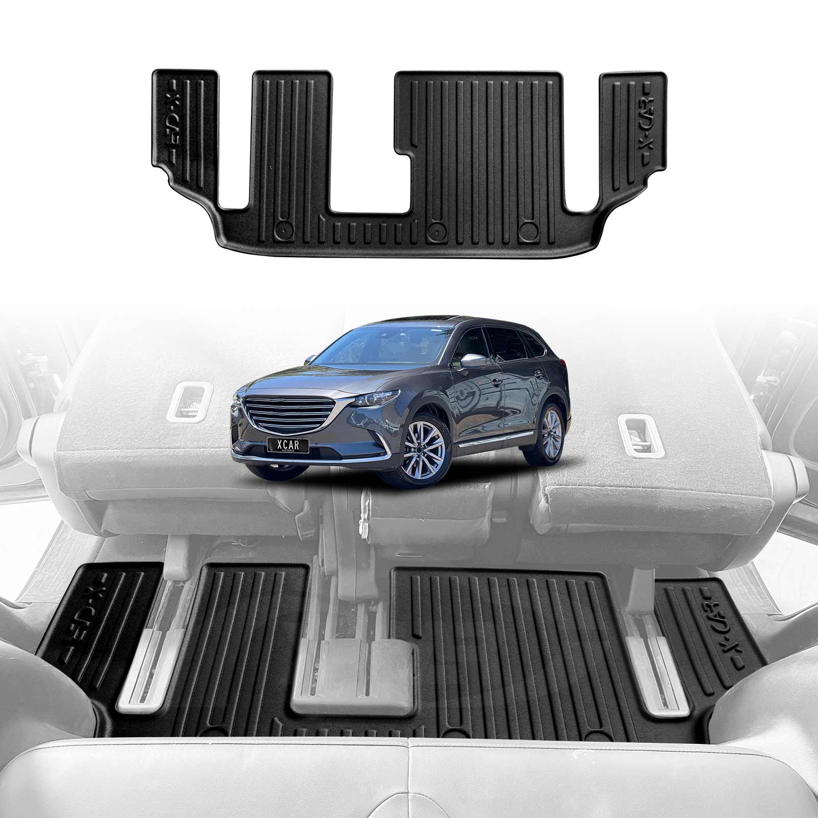 3D Floor Mats for Mazda CX-9 CX9 2016-Onwards All-Weather Car Liners - Image 17