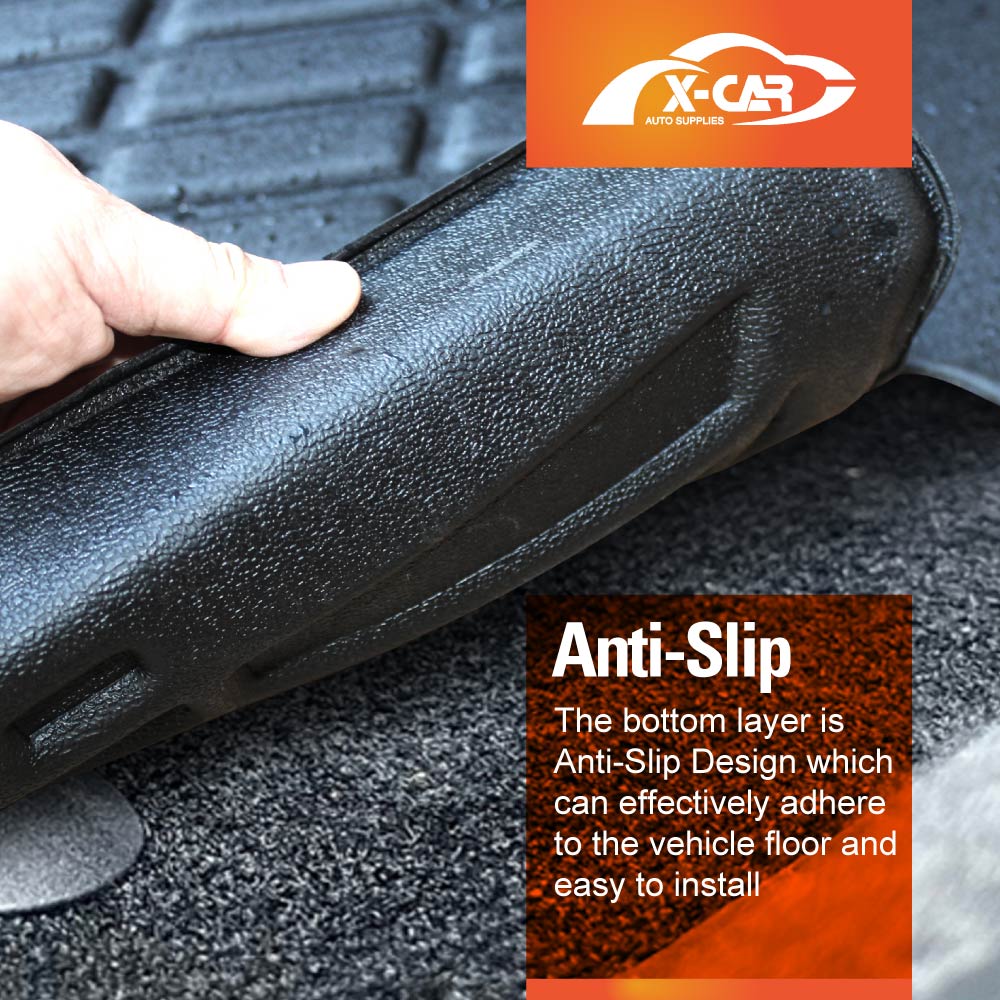 3D Floor Mats for Mitsubishi Triton MV Double Cab 2024-Onwards All-Weather Liners - Image 9