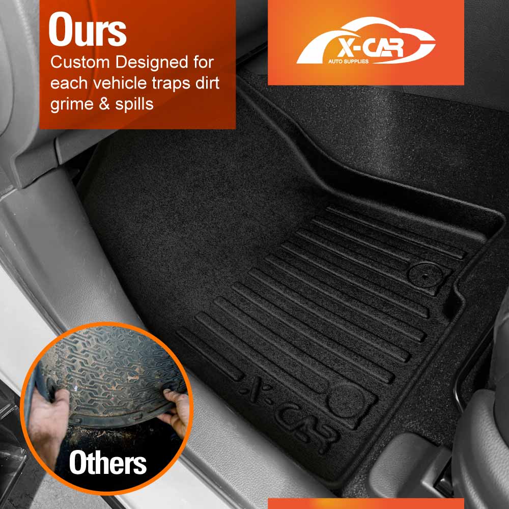 3D Floor Mats for Mitsubishi Eclipse Cross 2021-Onwards All-Weather Liners - Image 3