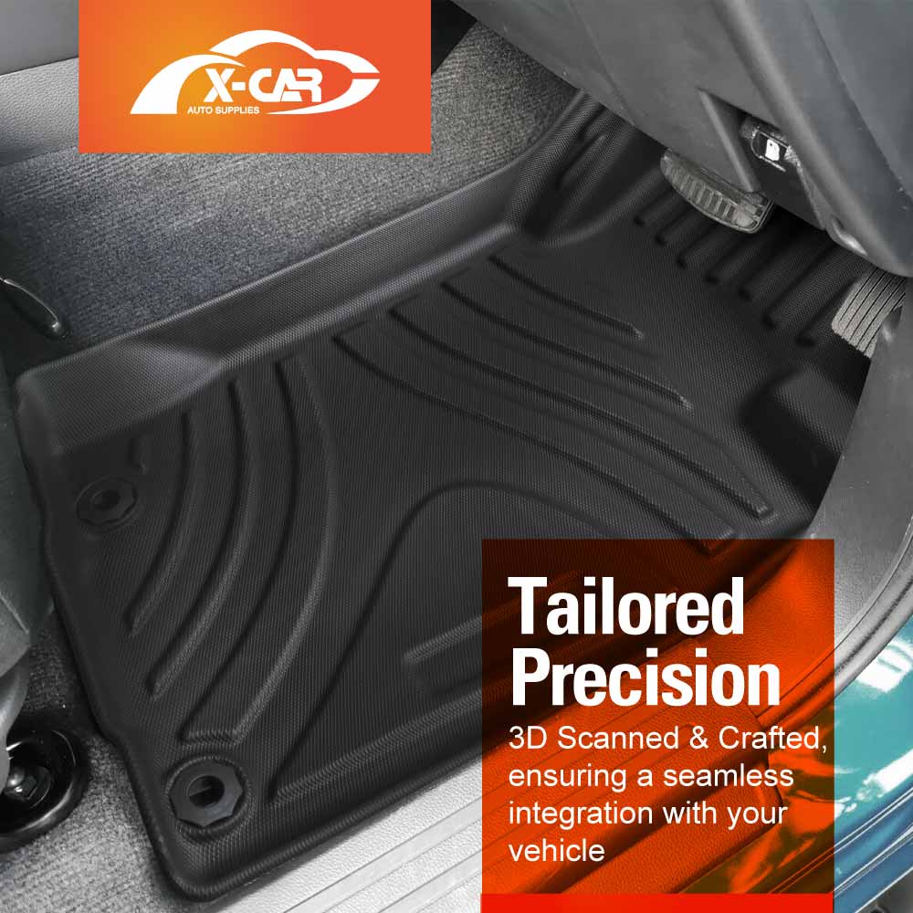 3D Floor Mats for Mitsubishi Triton MQ MR Single Cab 2015-2024 All-Weather Car Liners - Image 2