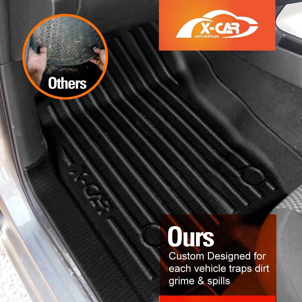 3D Floor Mats for Nissan Navara NP300 D23 Single Cab 2015-2025 All-Weather Car Liners - Image 3