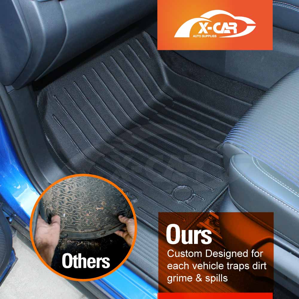 3D Floor Mats for Nissan QASHQAI J12 Series 2022-Onwards All-Weather Car Liners - Image 6