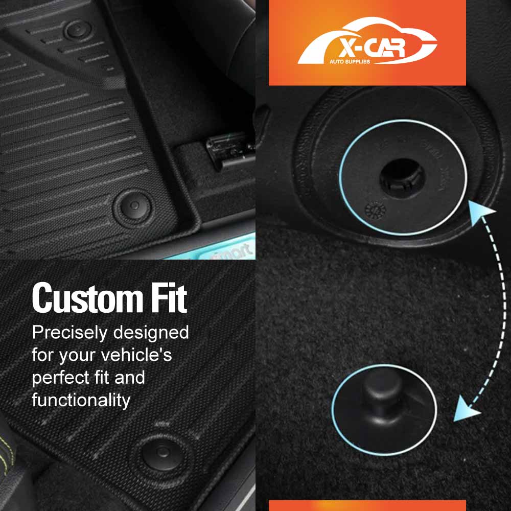 3D Floor Mats for Smart #1 2023-Onwards All-Weather Car Liners - Image 2