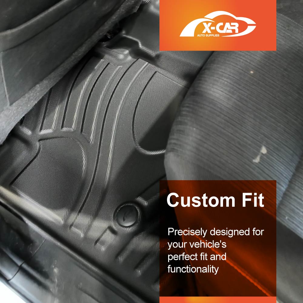 3D Floor Mats for Toyota NEW Hilux Dual Cab Auto 2025-Onwards All-Weather Car Liners - Image 4