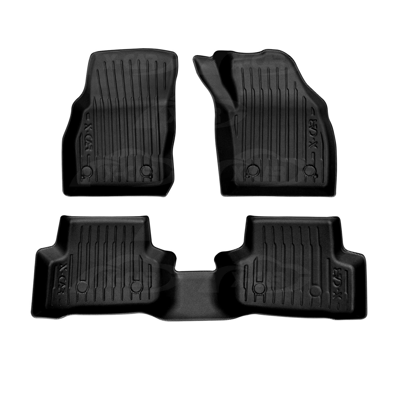 3D Floor Mats for Volkswagen Polo MK6 Hatch 2018-Onwards All-Weather Liners - Image 11