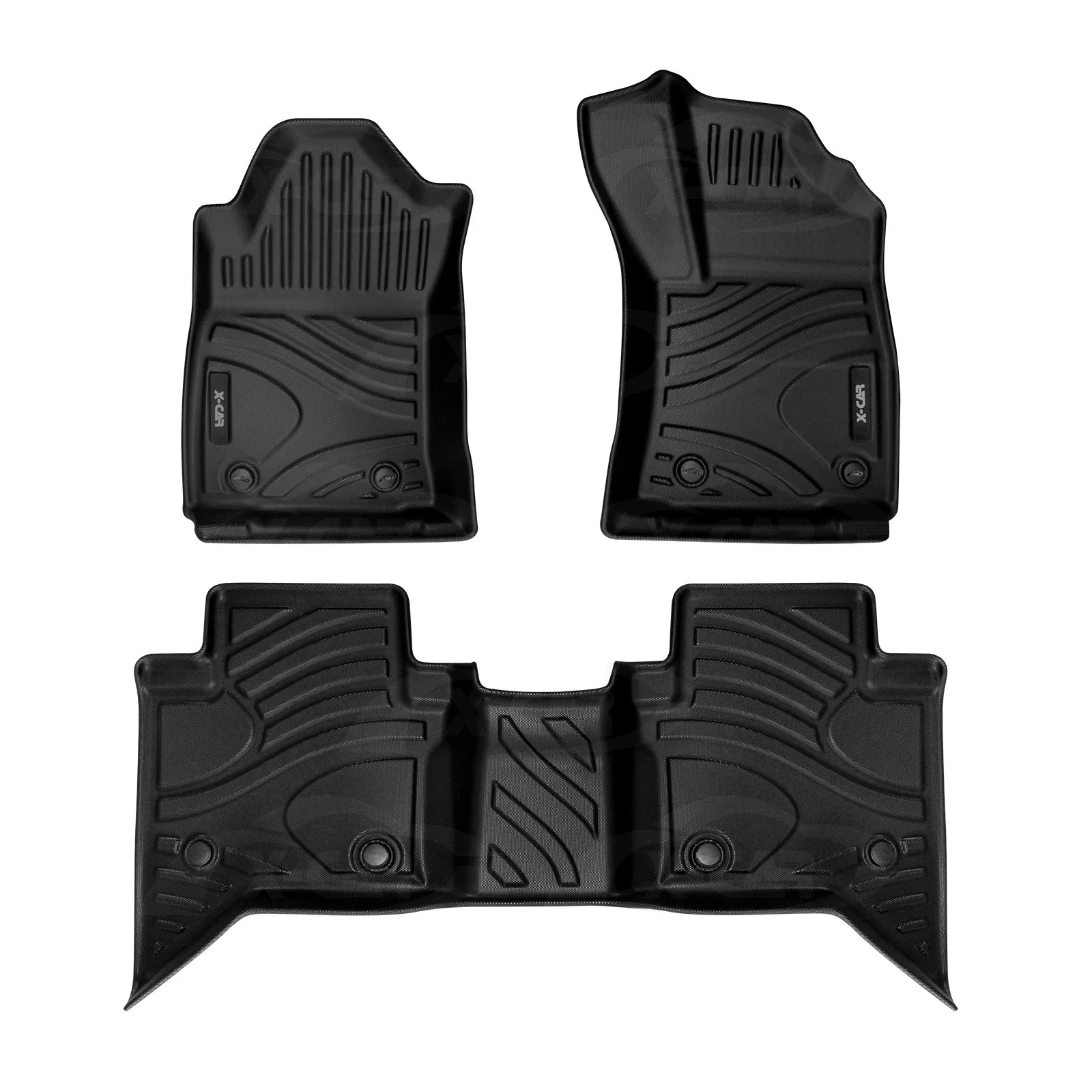 3D Floor Mats for Toyota Hilux Dual Cab Auto 2016-2025 All-Weather Car Liners - Image 13