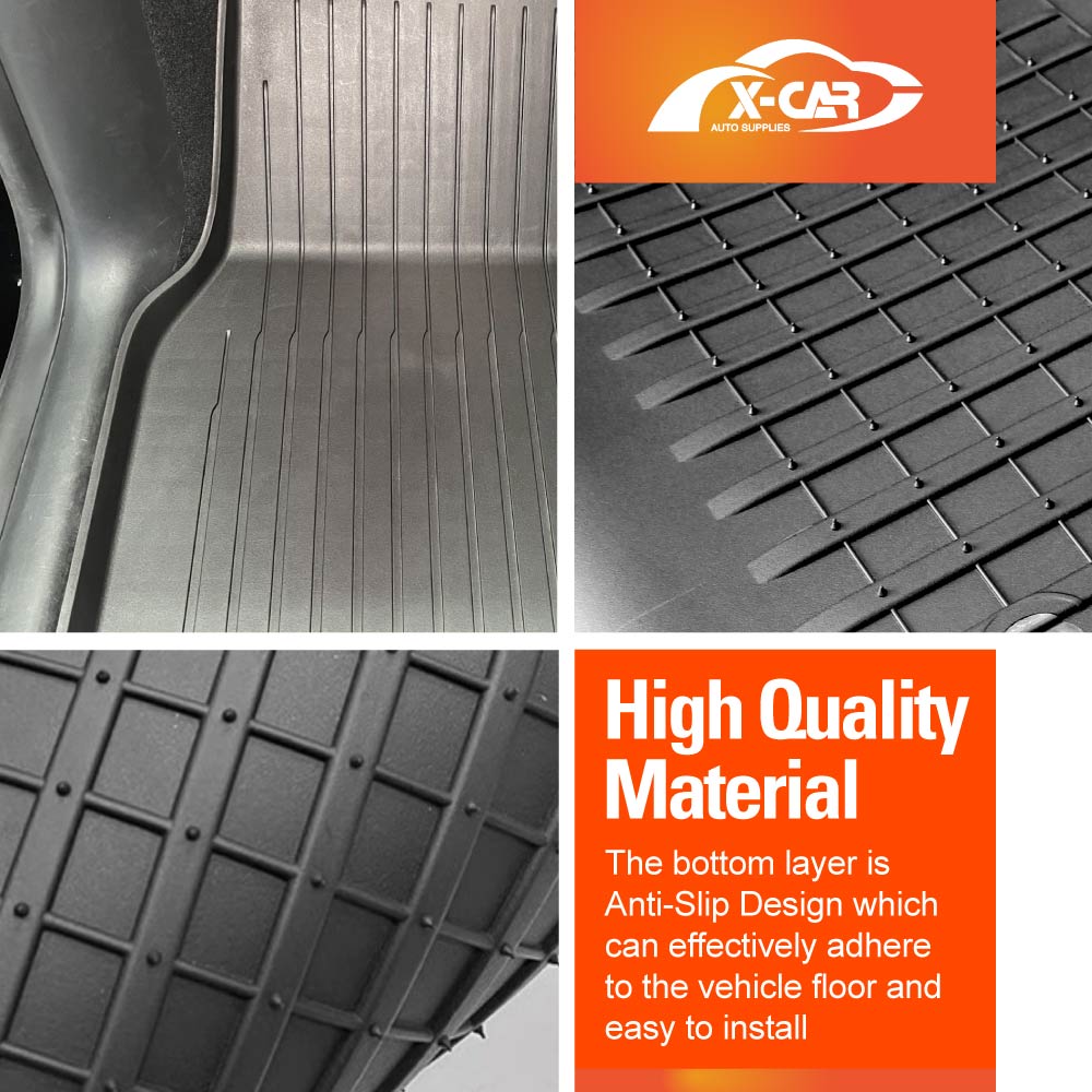 3D Floor Mats For Tesla Model 3 2017-2023 All-Weather Car Liners - Image 3