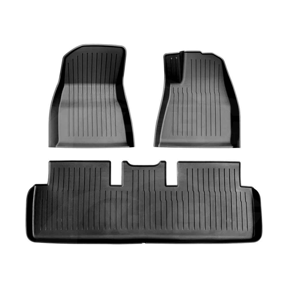3D Floor Mats For Tesla Model 3 2017-2023 All-Weather Car Liners - Image 6