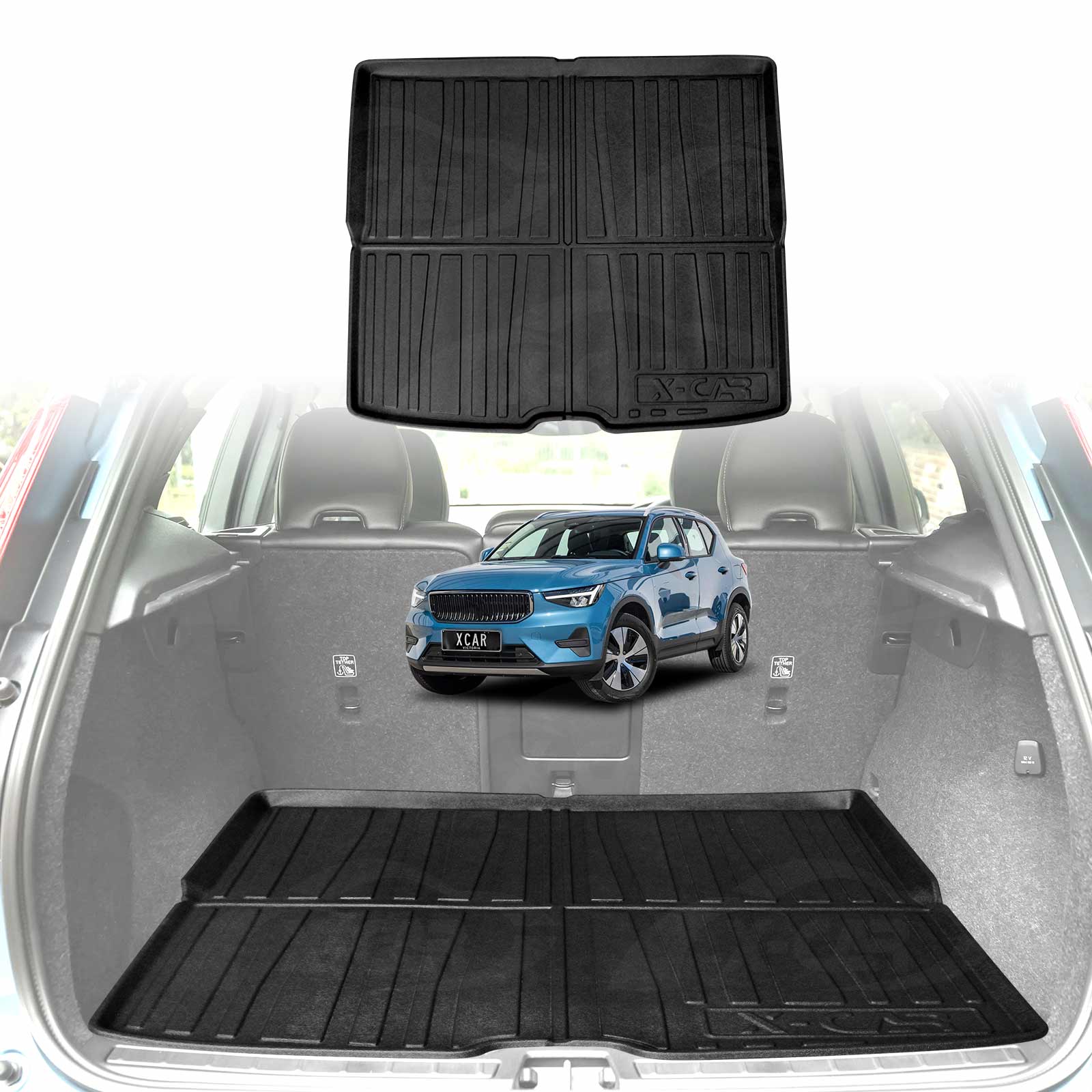 Boot Liner / Back Seat Protector for Volvo XC40 2018-Onwards All-Weather Cargo Mat - Image 16