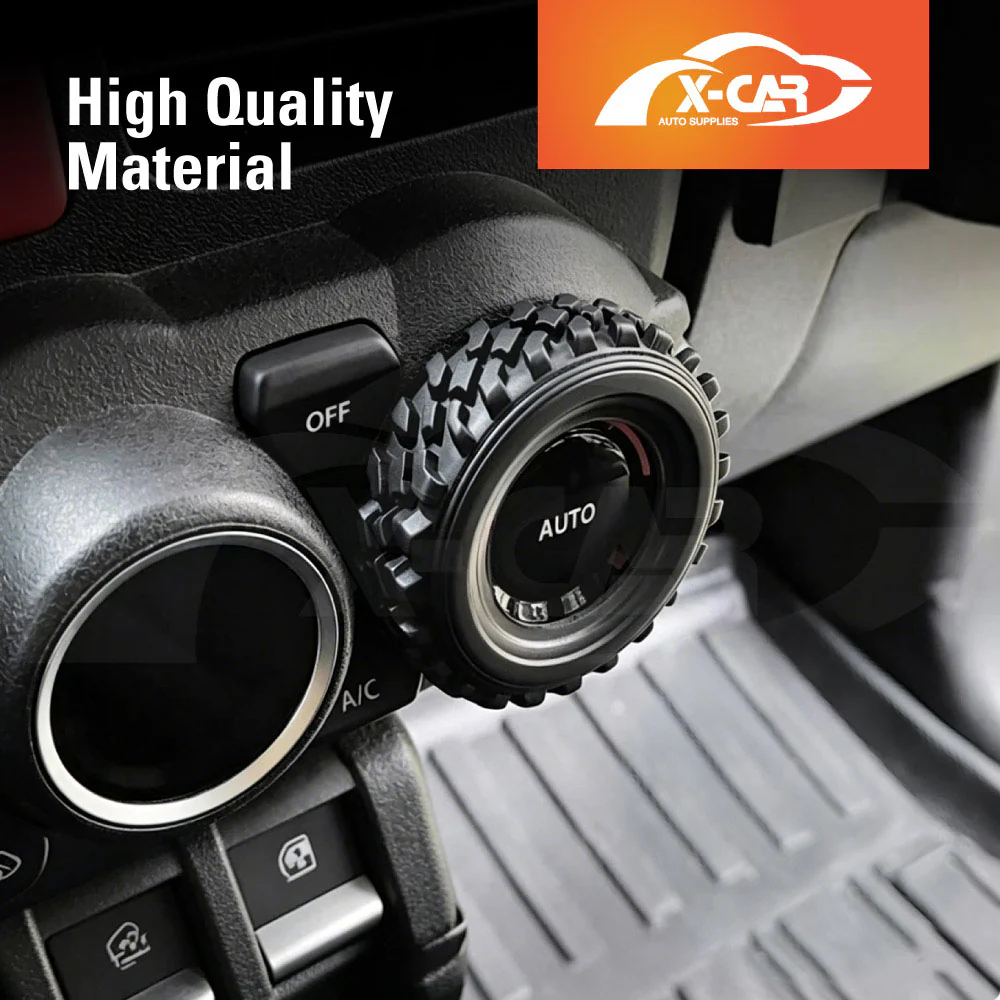 AC Climate Control Knob Cover for Suzuki Jimny 2018-Onwards Interior Heater Dial Ring Trim - Image 2