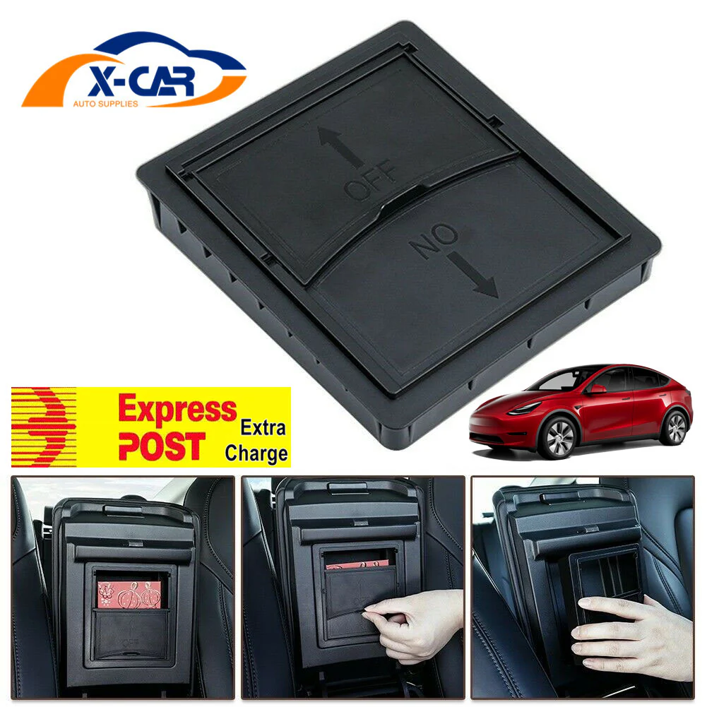 Armrest Hidden Storage Box for Tesla Model Y 2022-2025 - Image 9