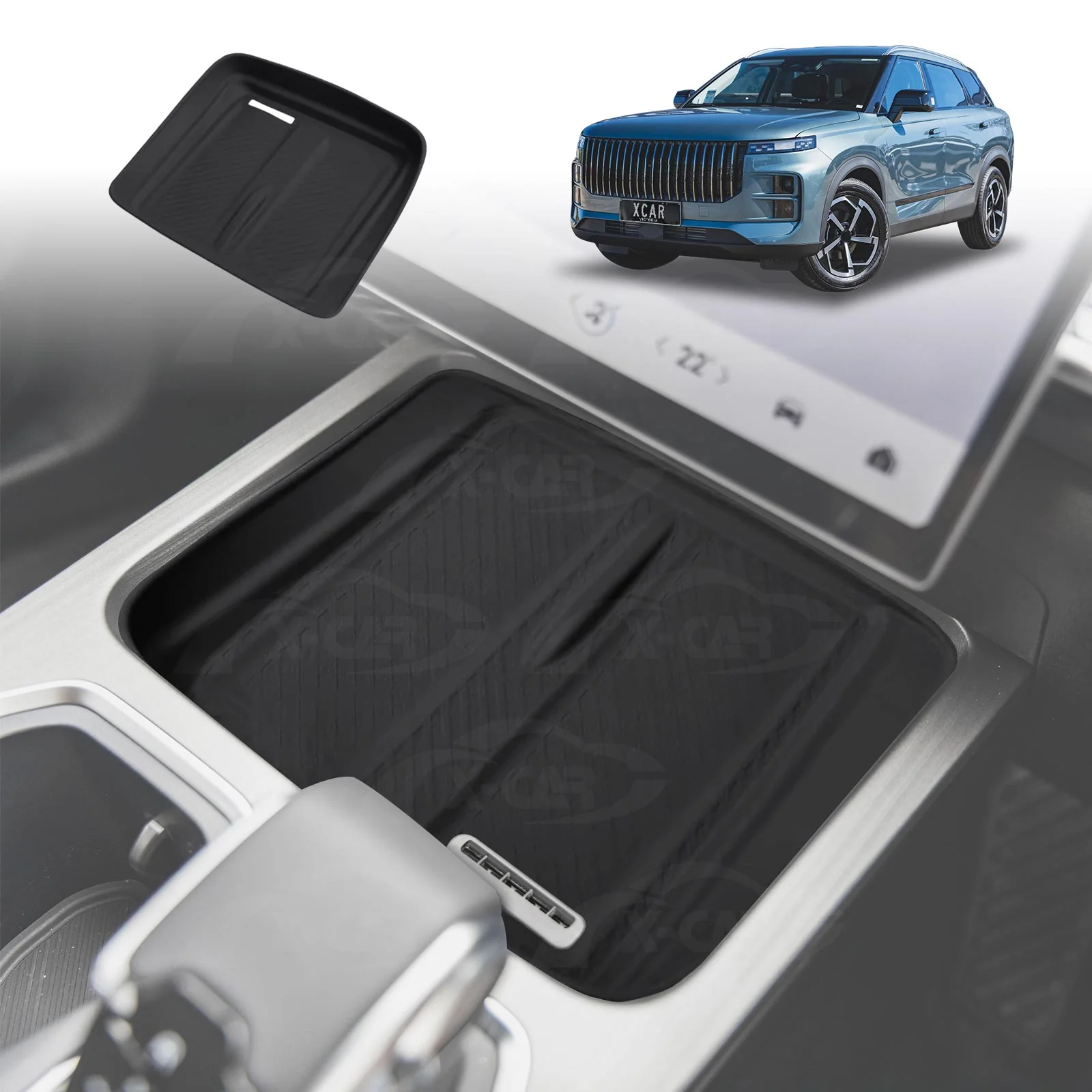 Centre Console Organiser for Jaecoo J7 2024-Onwards Armrest Tray Storage Box Wireless Charging Pad Interior Accessories - Image 16