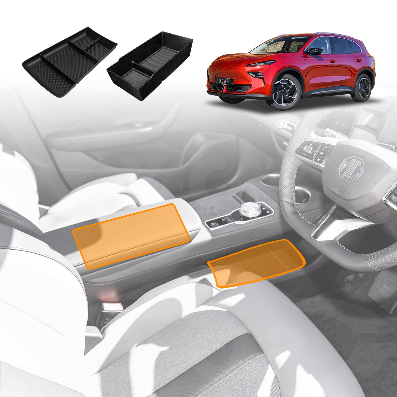 Centre Console Organiser for MG MGS5 EV 2025-Onwards Armrest Tray Storage Box Interior Accessories