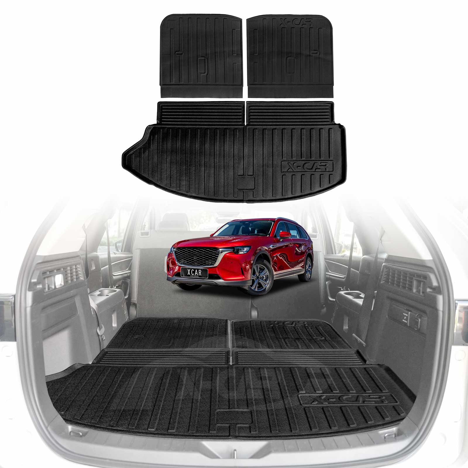 Boot Liner / Back Seat Protector for Mazda CX-80 CX80 2024-Onwards All-Weather Car Mats - Image 18