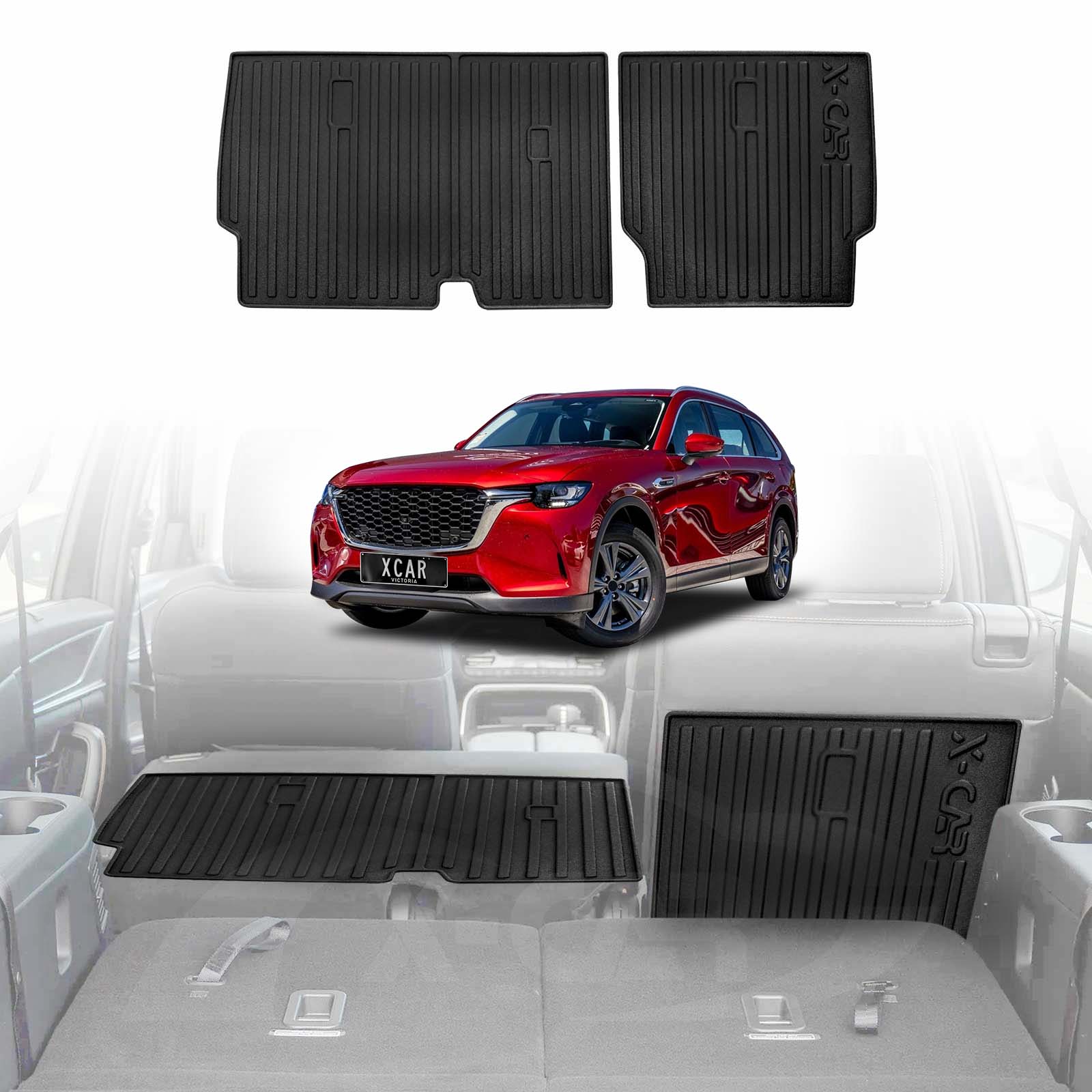Boot Liner / Back Seat Protector for Mazda CX-80 CX80 2024-Onwards All-Weather Car Mats - Image 19