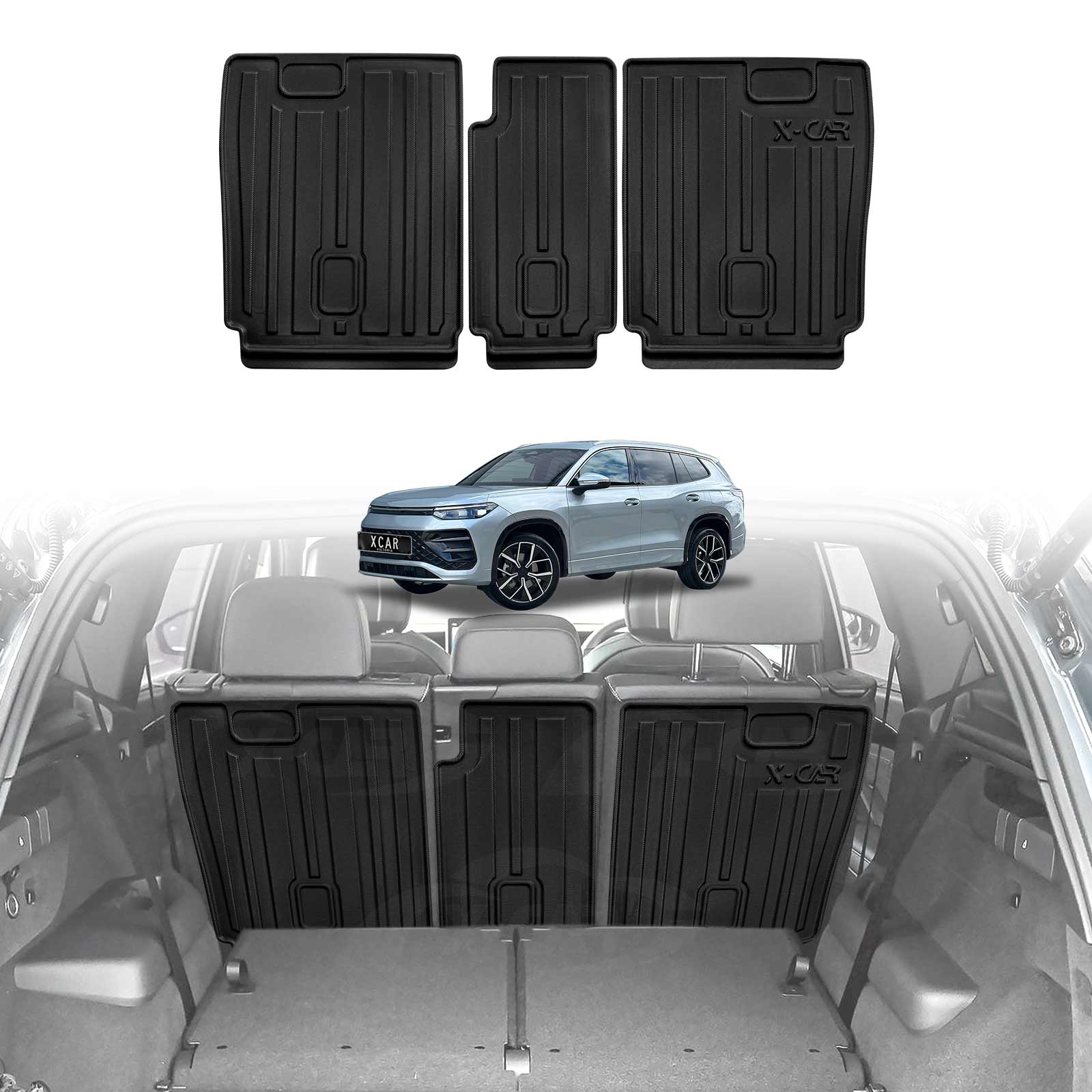 Boot Liners Back Seat Protector for Volkswagen Tayron 7 Seater 2025-Onwards Cargo Trunk Mat - Image 12