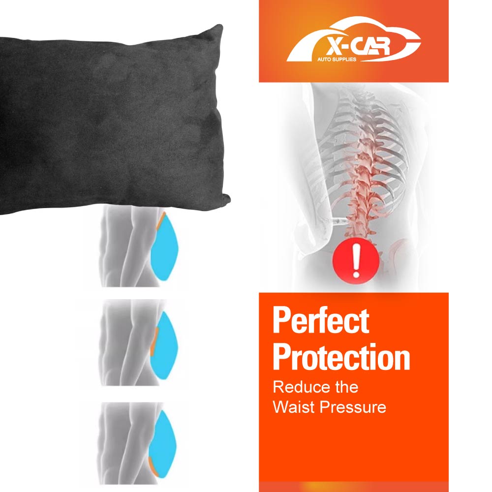 Black Headrest/Waist Pillow for Tesla Model 3/Y Seat Neck/Back Support Cushion Accessories - Image 10