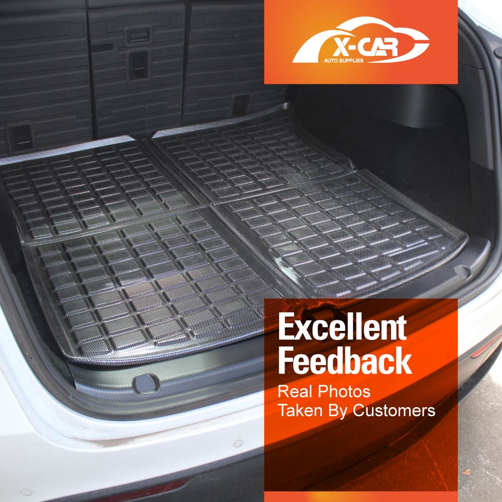 Tesla Model Y Interior Liners Set 3D All-Weather Cargo Mats 2022-2025 - Image 11