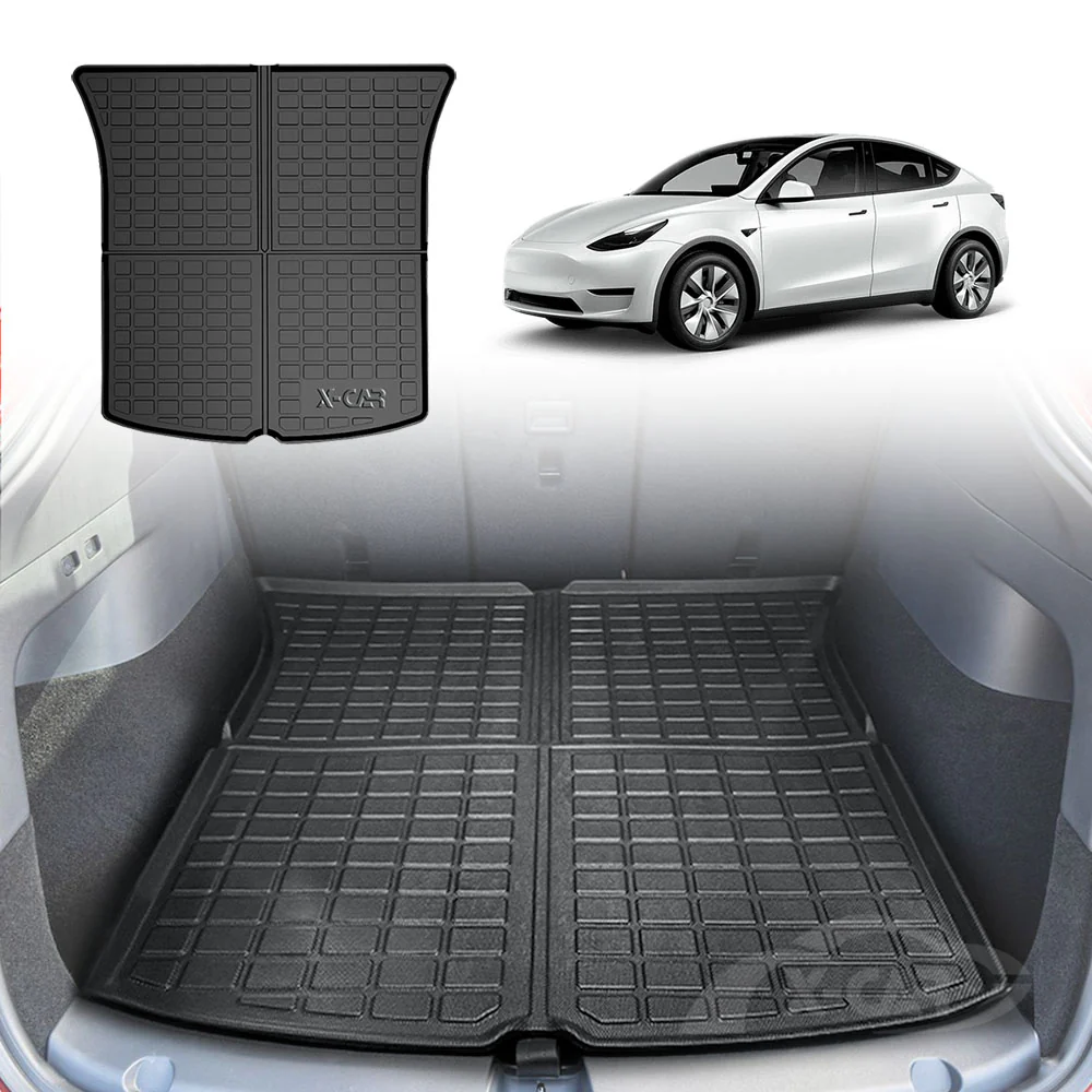 Tesla Model Y Interior Liners Set 3D All-Weather Cargo Mats 2022-2025 - Image 20