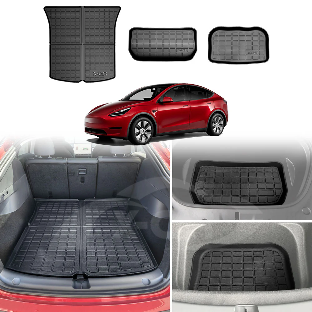 Tesla Model Y Interior Liners Set 3D All-Weather Cargo Mats 2022-2025 - Image 22