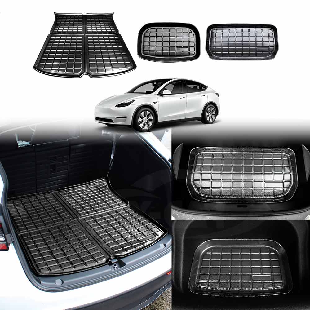 Tesla Model Y Interior Liners Set 3D All-Weather Cargo Mats 2022-2025 - Image 9