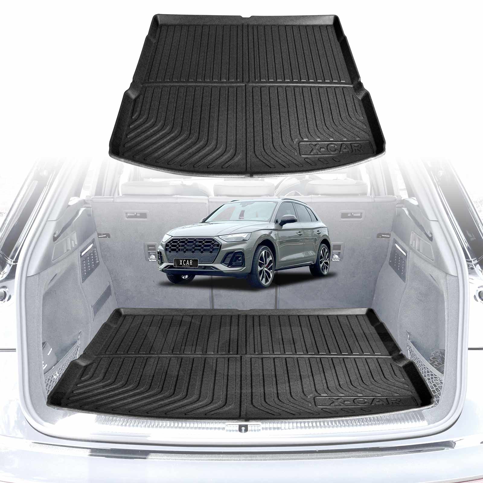 Boot Liner Back Seat Protector for Audi Q5 SQ5 2017-2025 All Weather Heavy Duty Cargo Car Trunk Kick Mats - Image 16