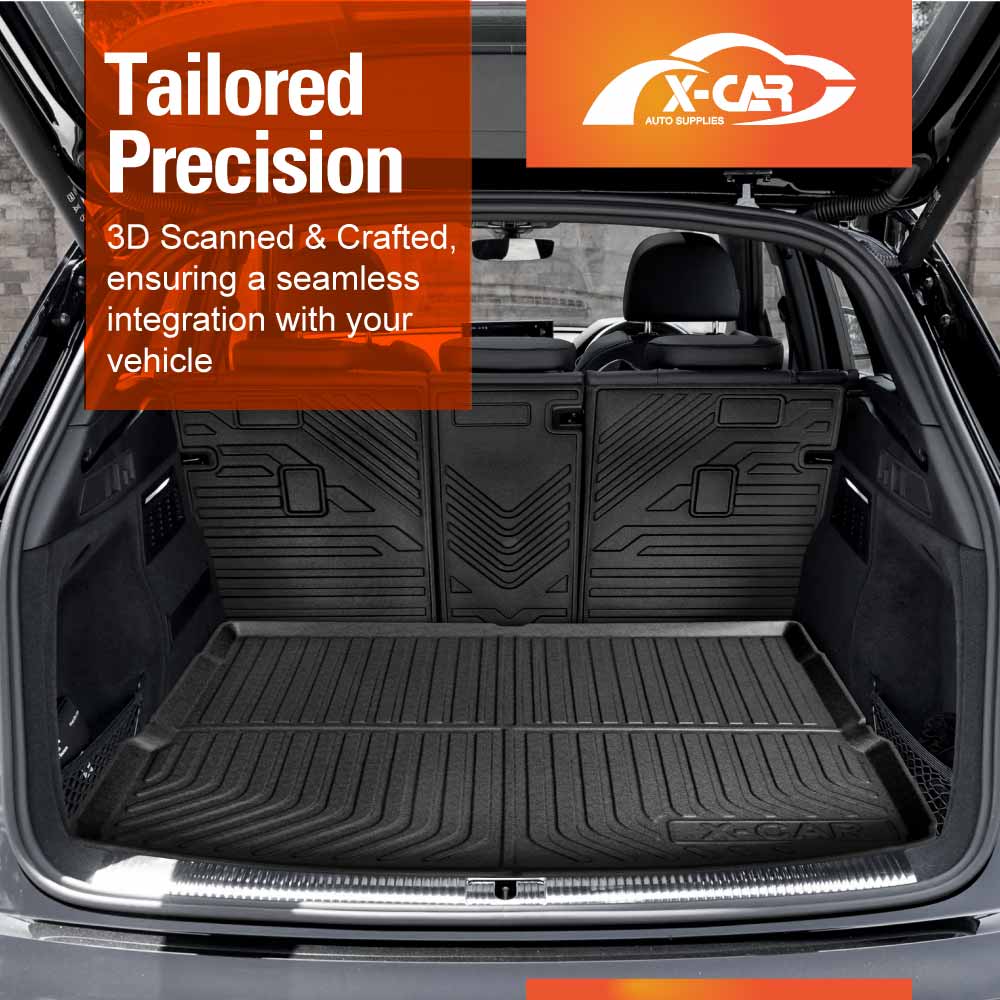 Boot Liner Back Seat Protector for Audi Q5 SQ5 2017-2025 All Weather Heavy Duty Cargo Car Trunk Kick Mats - Image 4
