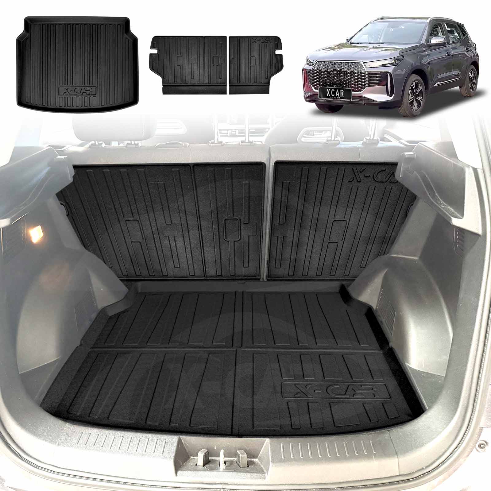 Boot Liner/ Back Seat Protector for Chery Tiggo 4 Pro 2024-Onwards All Weather Car Mats