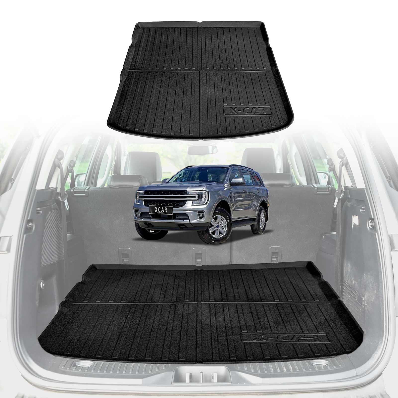Boot Liner / Back Seat Protector for Ford Everest 2022-Onwards Cargo Trunk Mat - Image 25