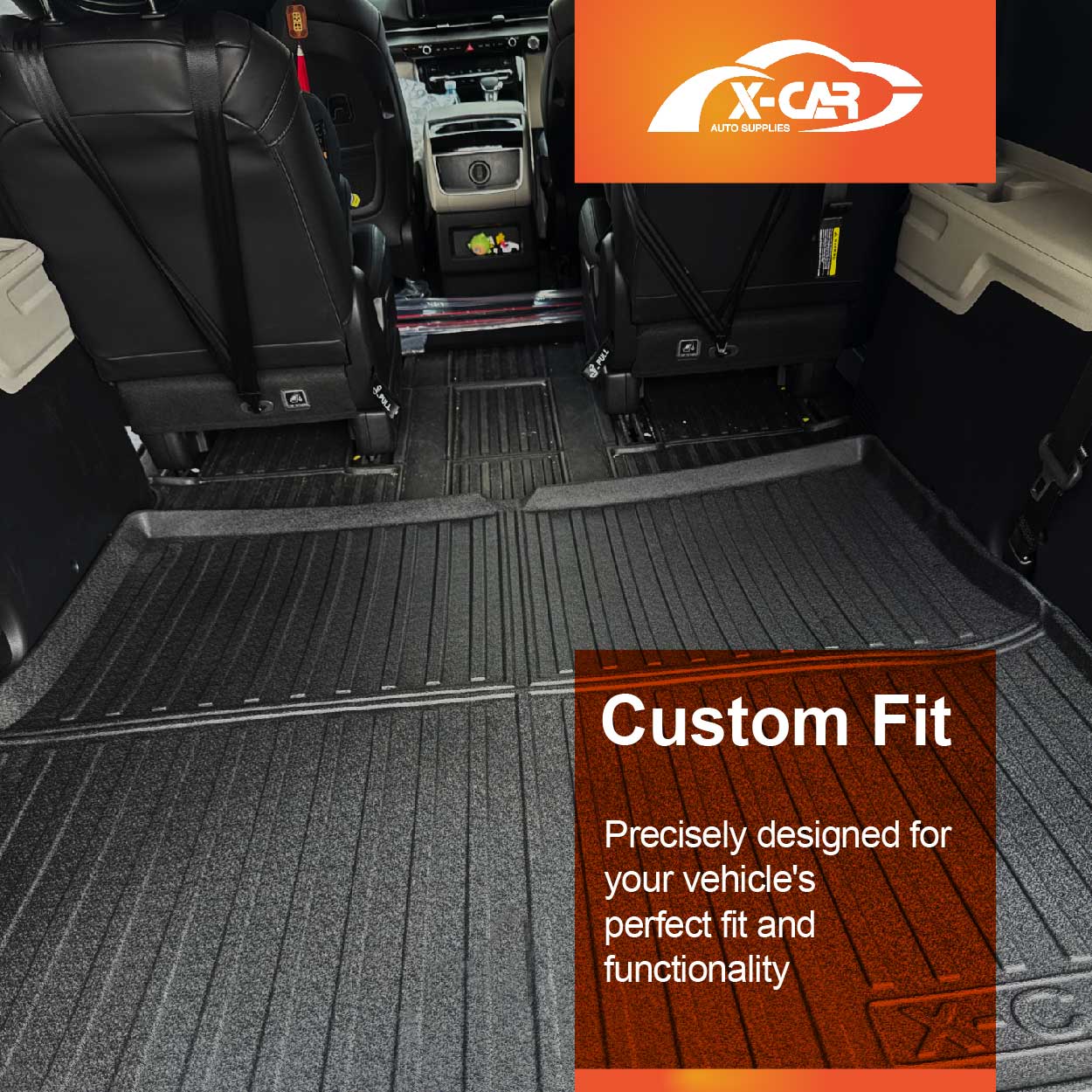 Boot Liner for Kia Carnival 2014-Onwards All Weather Cargo Mat - Image 11