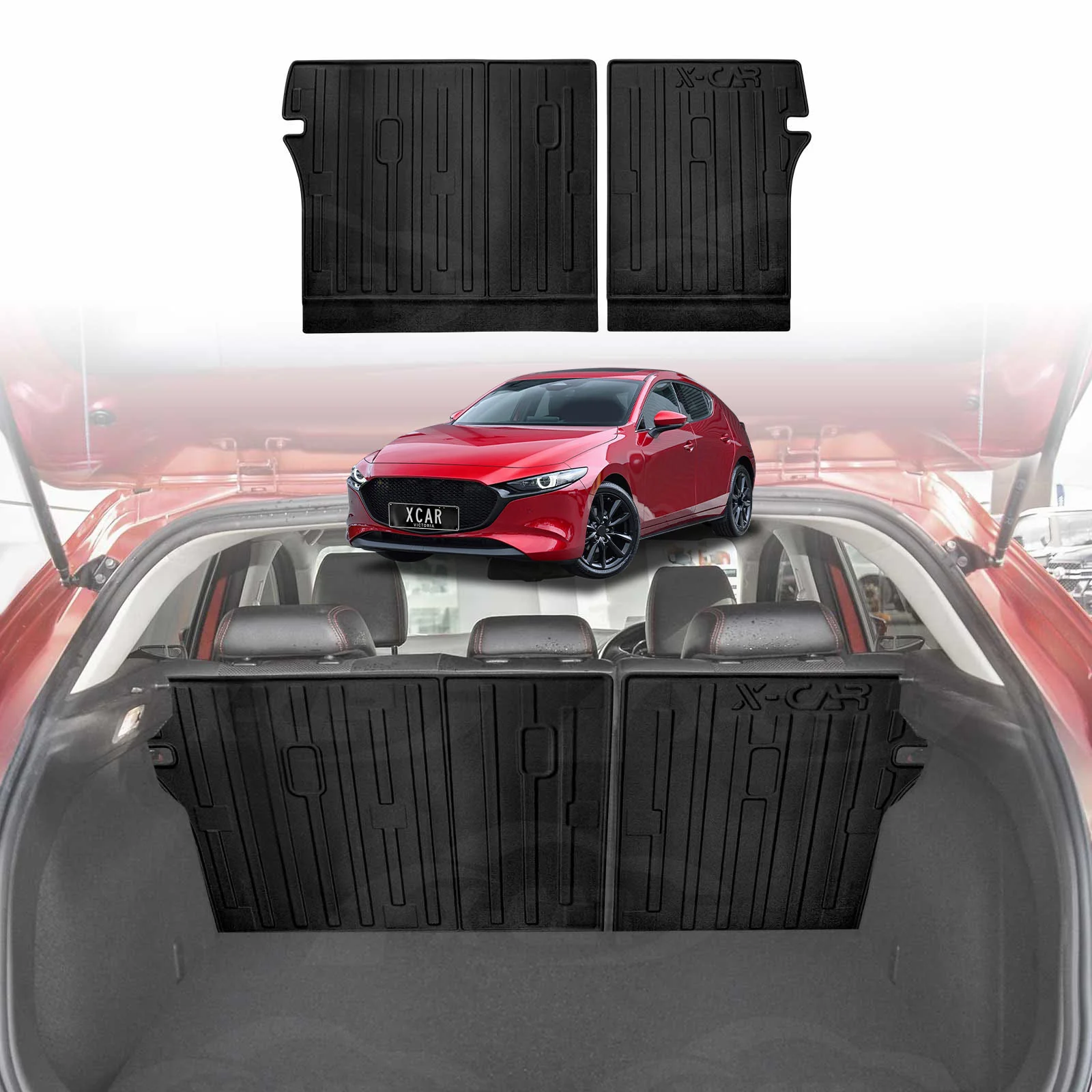 Boot Liner/ Back Seat Protector for Mazda 3 Hatch BP Series 2019-Onwards Cargo Mat - Image 16