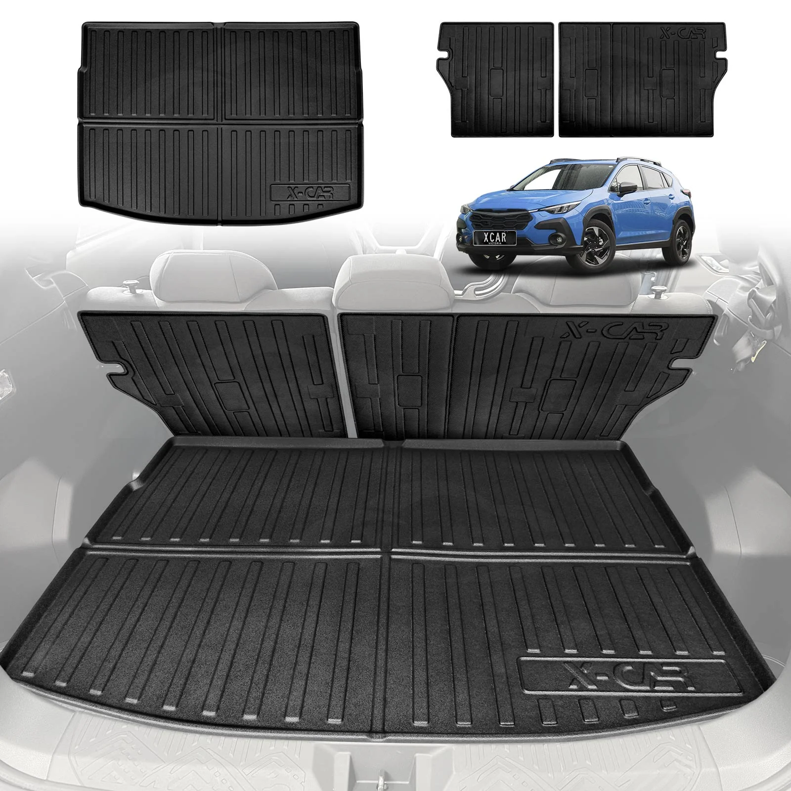 Boot Liner/ Back Seat Protector for Subaru Crosstrek 2023-Onwards All Weather Cargo Mat
