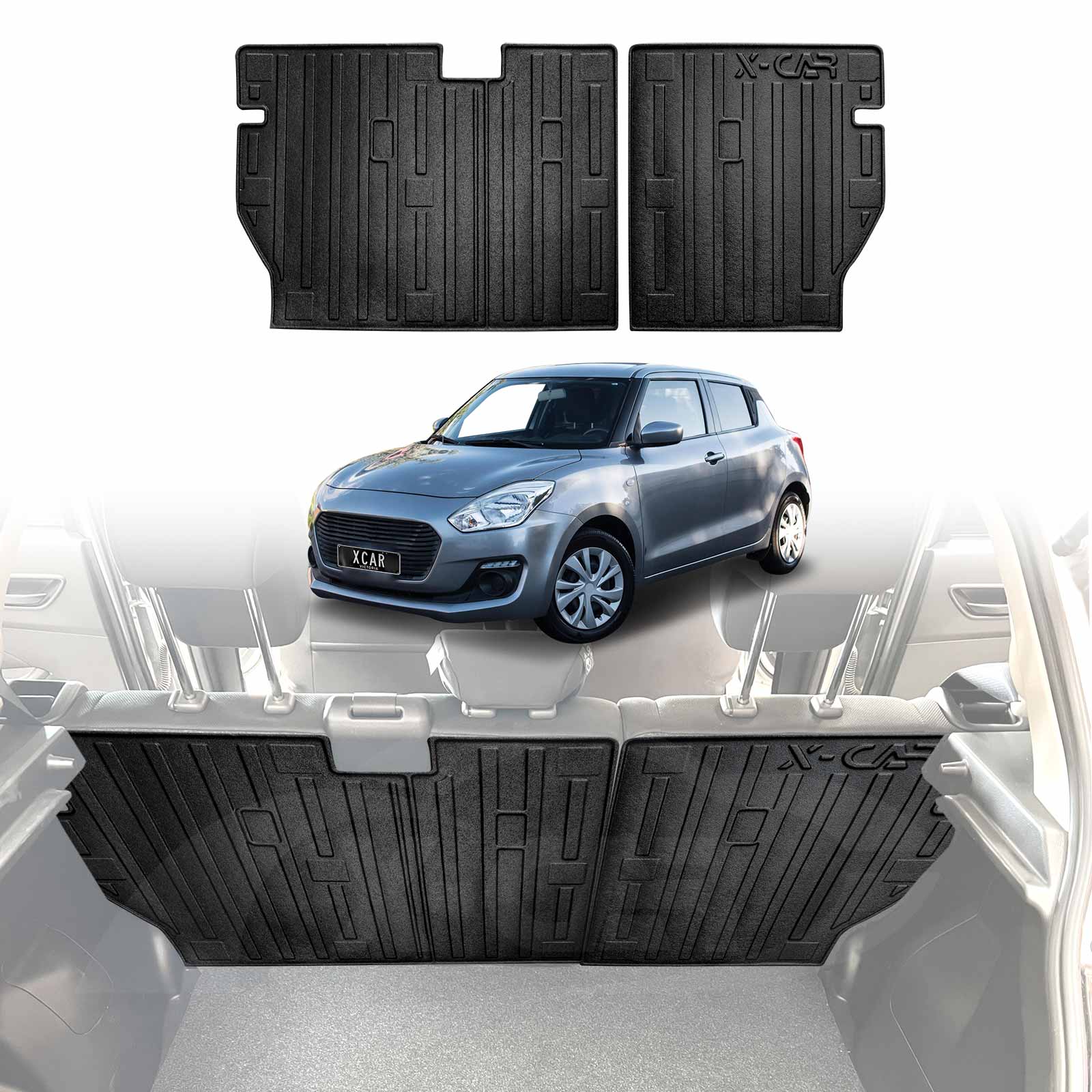 Boot Liner / Back Seats Protector for Suzuki Swift 3rd Gen 2017-2024 - Image 20