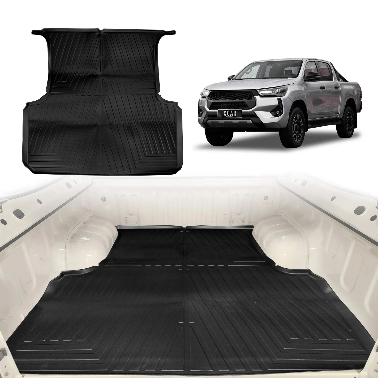 Tub Liner for Toyota Hilux Dual Cab 2016-2025 Heavy Duty Cargo Trunk Mat Luggage Tray - Image 9