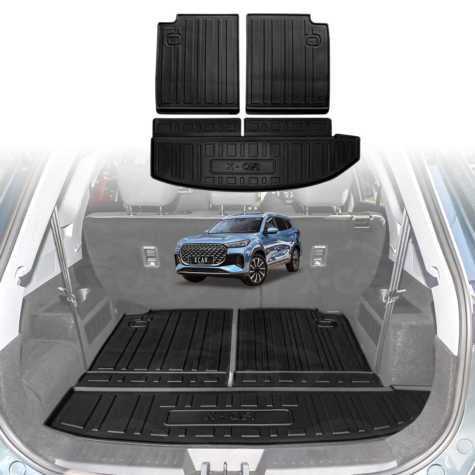 Boot Liners/ Back Seat Protector for Chery Tiggo 8 Super Hybrid 2025-Onwards All Weather Cargo - Image 16