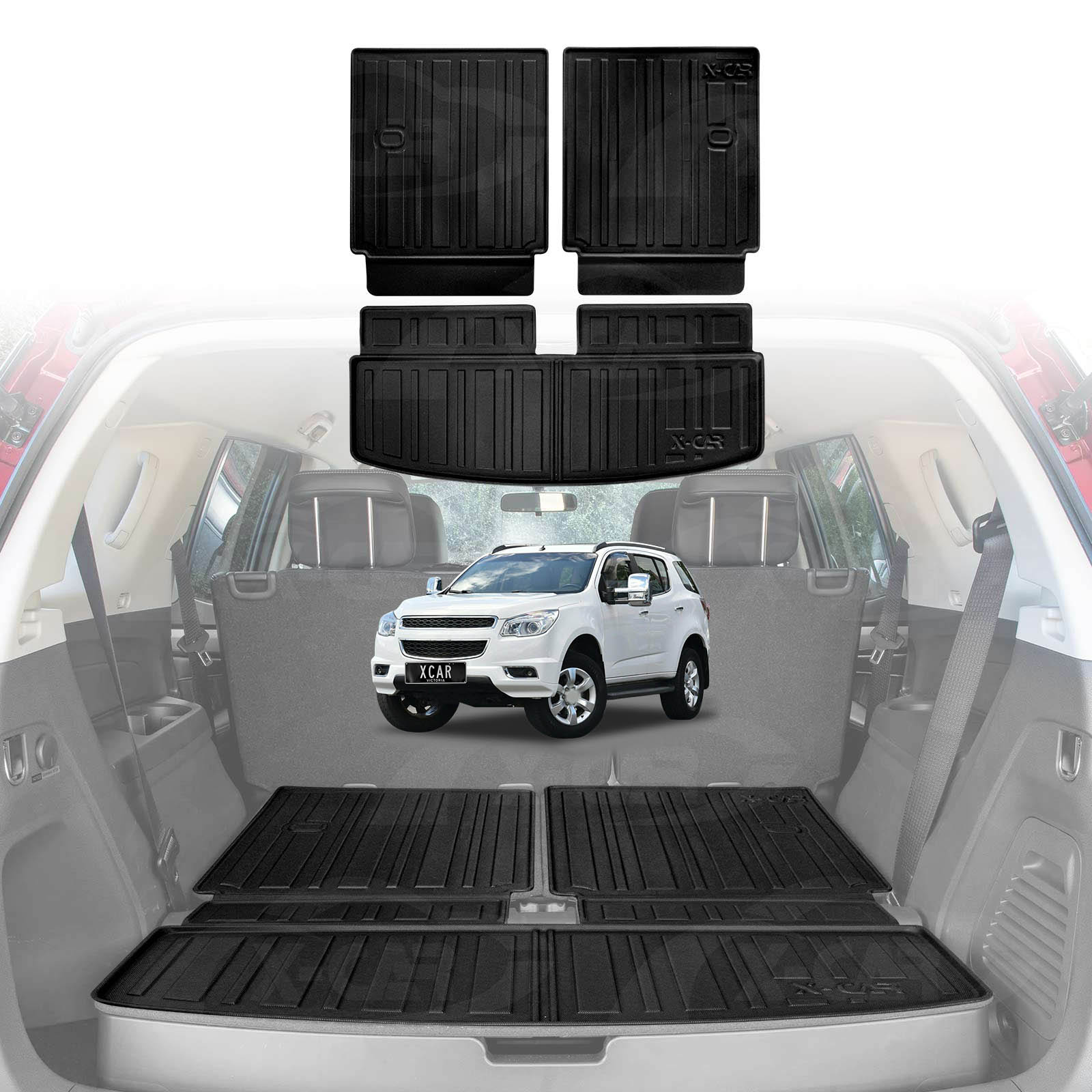 Boot Liners/ Back Seat Protector for Holden Colorado 7 2012-2016 Trunk Cargo Mats - Image 14
