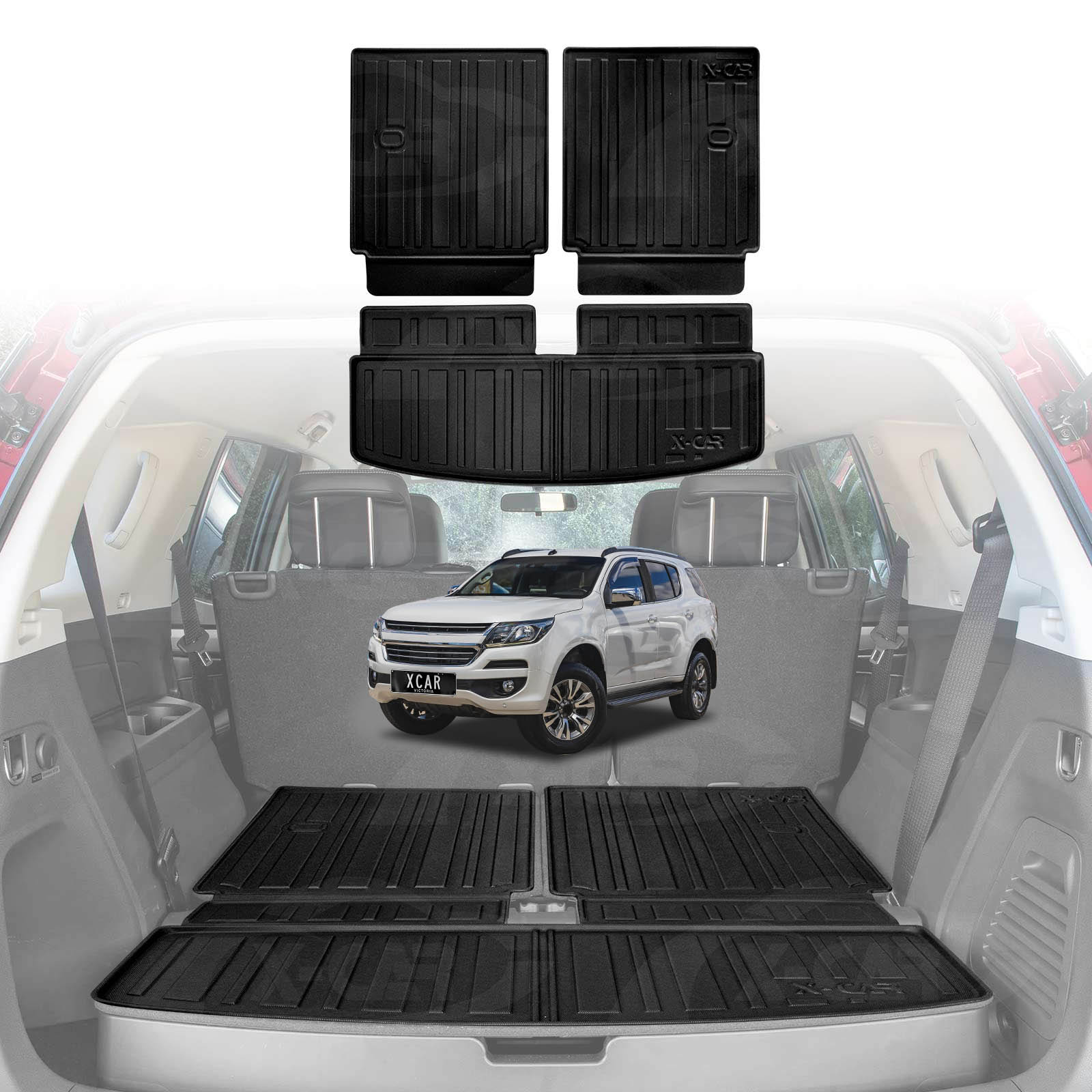 Boot Liners/ Back Seat Protector for Holden Trailblazer 2016-2022 Trunk Cargo Mats - Image 14