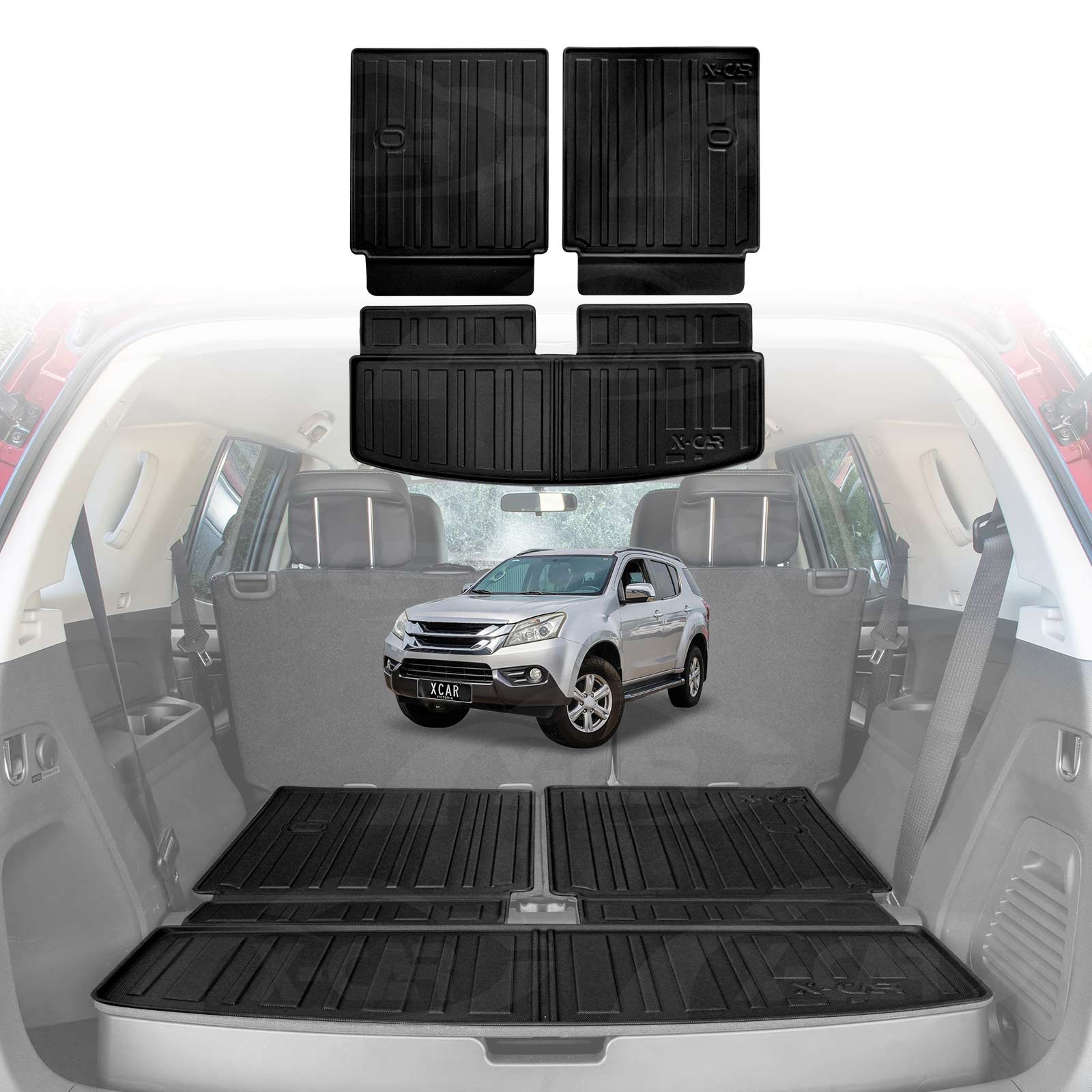 Boot Liners /Back Seat Protector for Isuzu MU-X MUX 2013-2021 Cargo Trunk Mat - Image 14