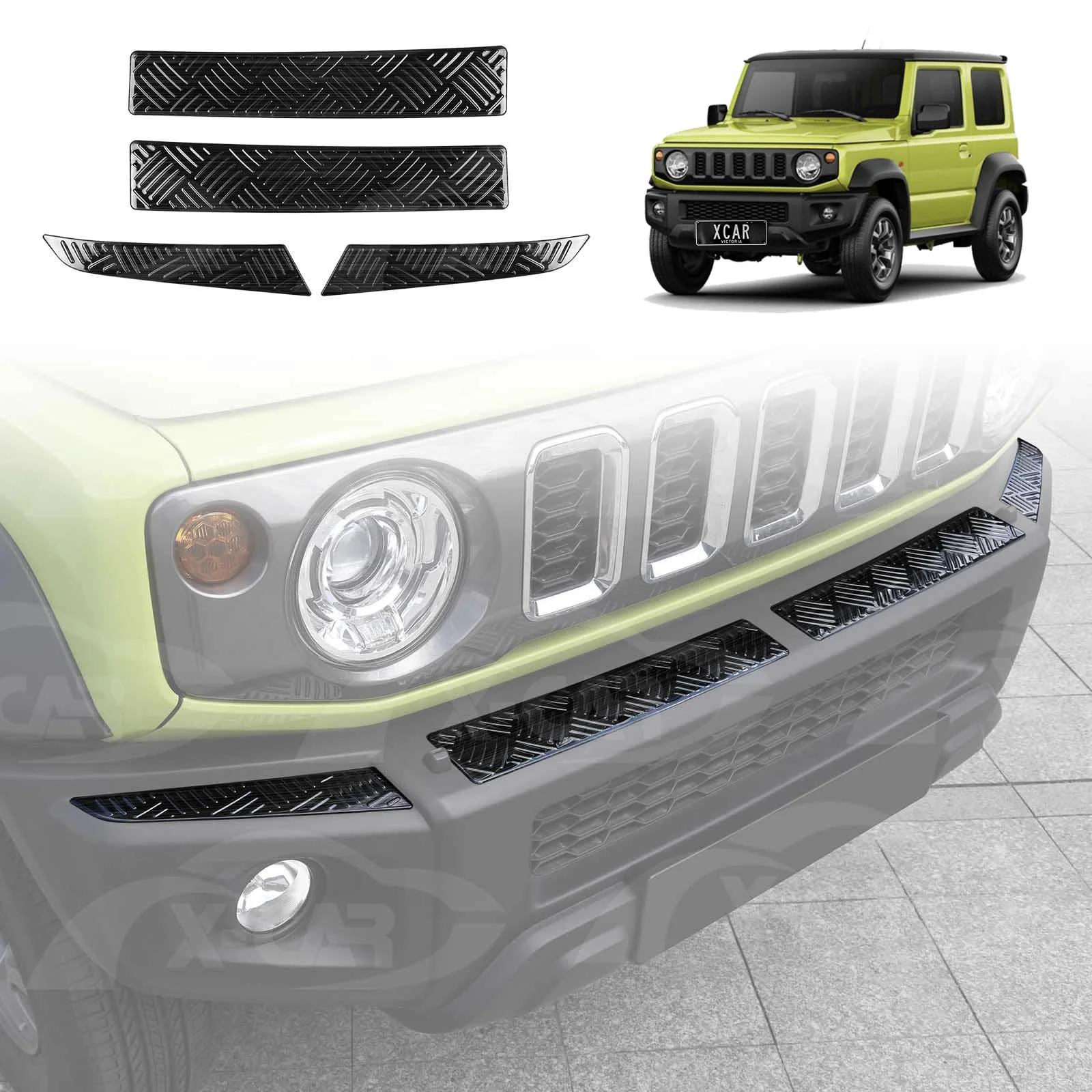 Bumper Guard Trims for Suzuki Jimny 3-Door 2018-Onwards Scuff Plate Panel Accessories - Image 3